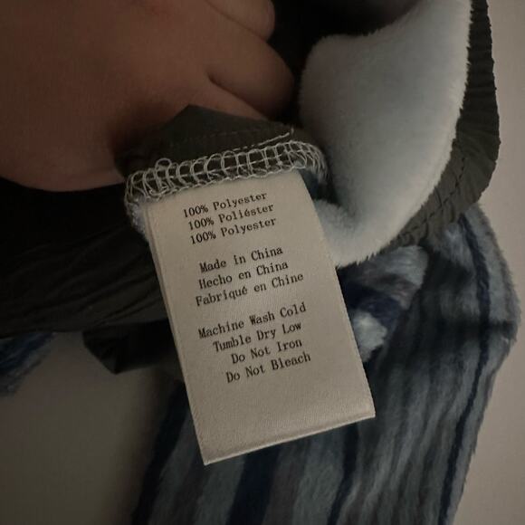 Tru Kolors Blue Striped Fleece Joggers Pants Size XXL Sherpa Men's Matching - Picture 10 of 11